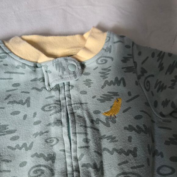 Teach Leanbh Zip Footie Pajamas 3–6M Set of 2 – Neutral, Soft Cotton - Picture 5 of 9